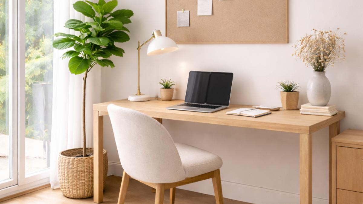 Minimal modern home office