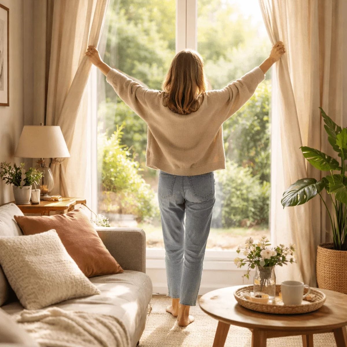 simple sustainable lifestyle changes at home using natural light