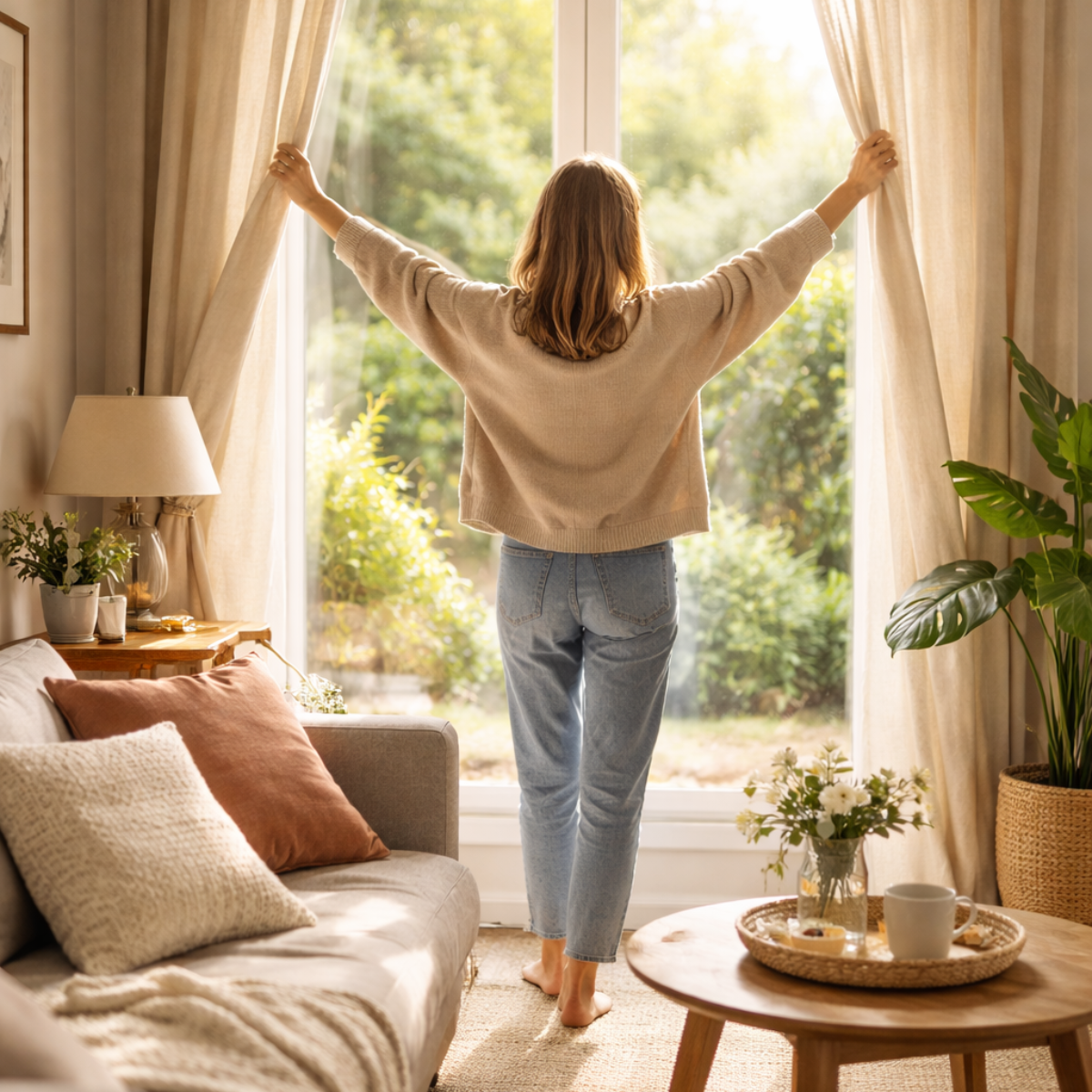 simple sustainable lifestyle changes at home using natural light