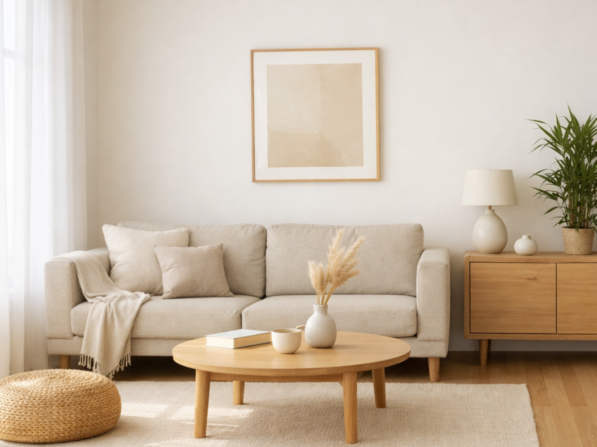 minimal home decor ideas with uncluttered living room and natural