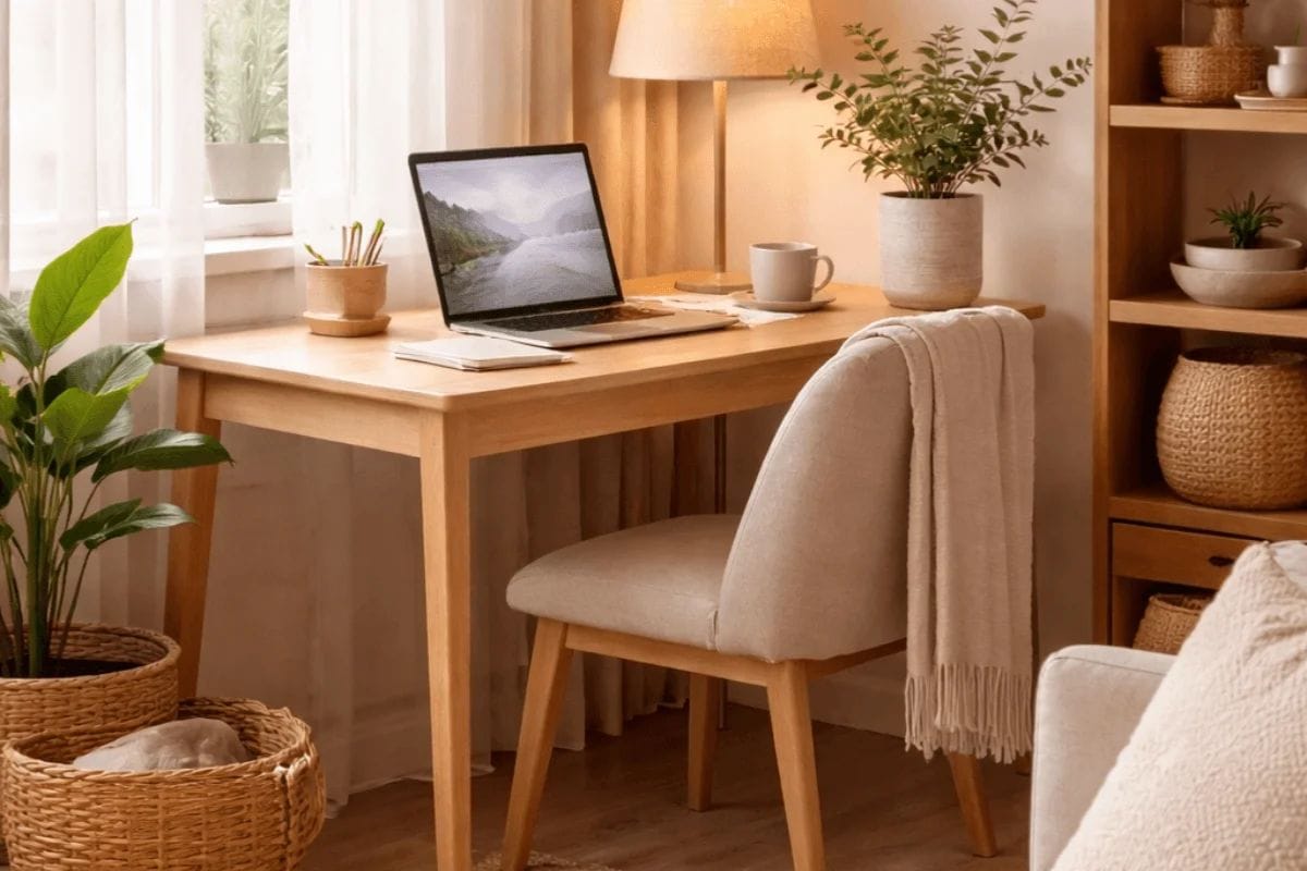 work from home setup that reduces stress at home