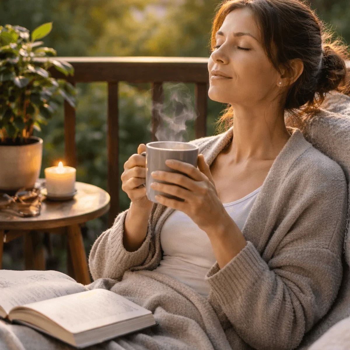 Quiet offline moments helping restore mental energy