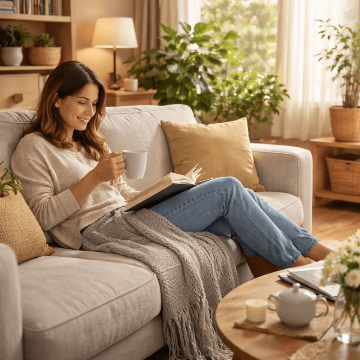 calm home space reducing modern life busyness