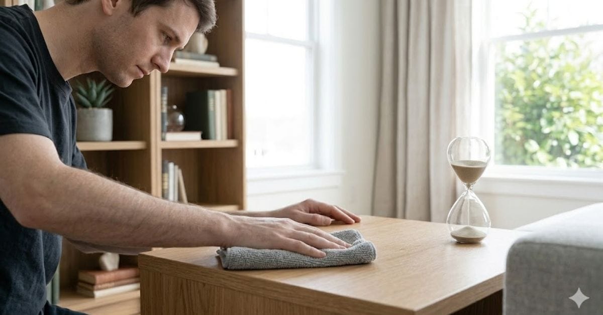 The 20 minute rule cleaning strategy for a tidy home.