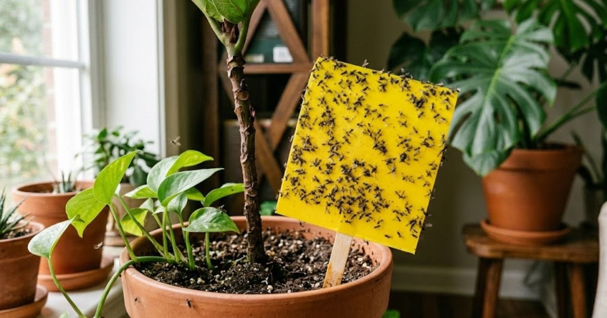 yellow sticky bug traps for fungus gnats control