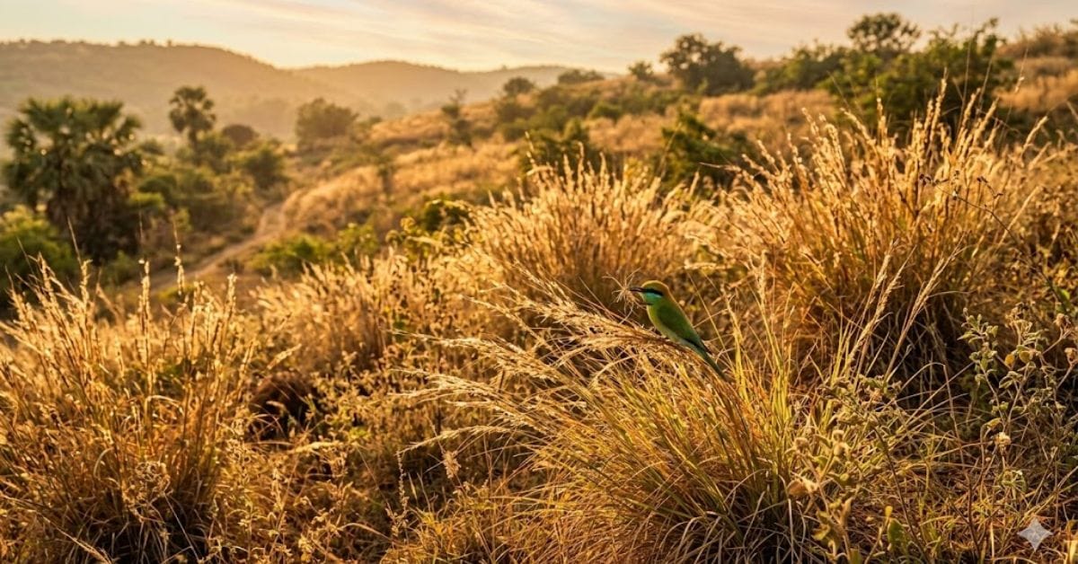 Native bunchgrasses providing nesting material and shelter for wildlife