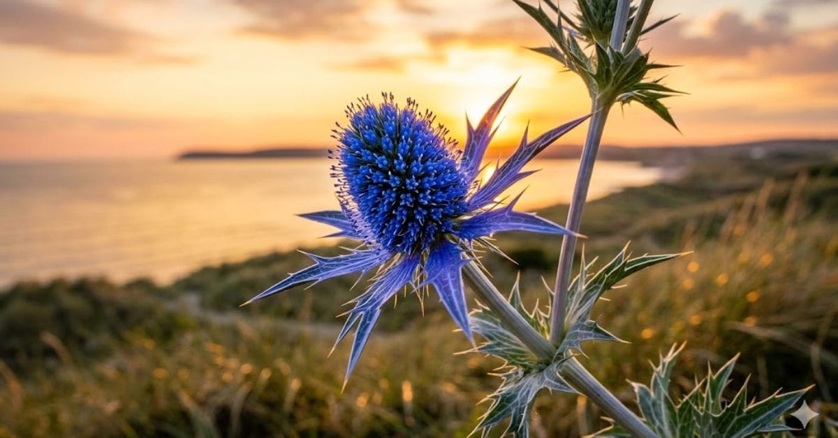 Professional guide on how to grow Sea Holly in a sunny garden.