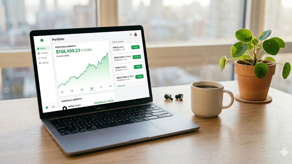 Modern minimalist home office representing the shift towards owning assets rather than luxury goods.