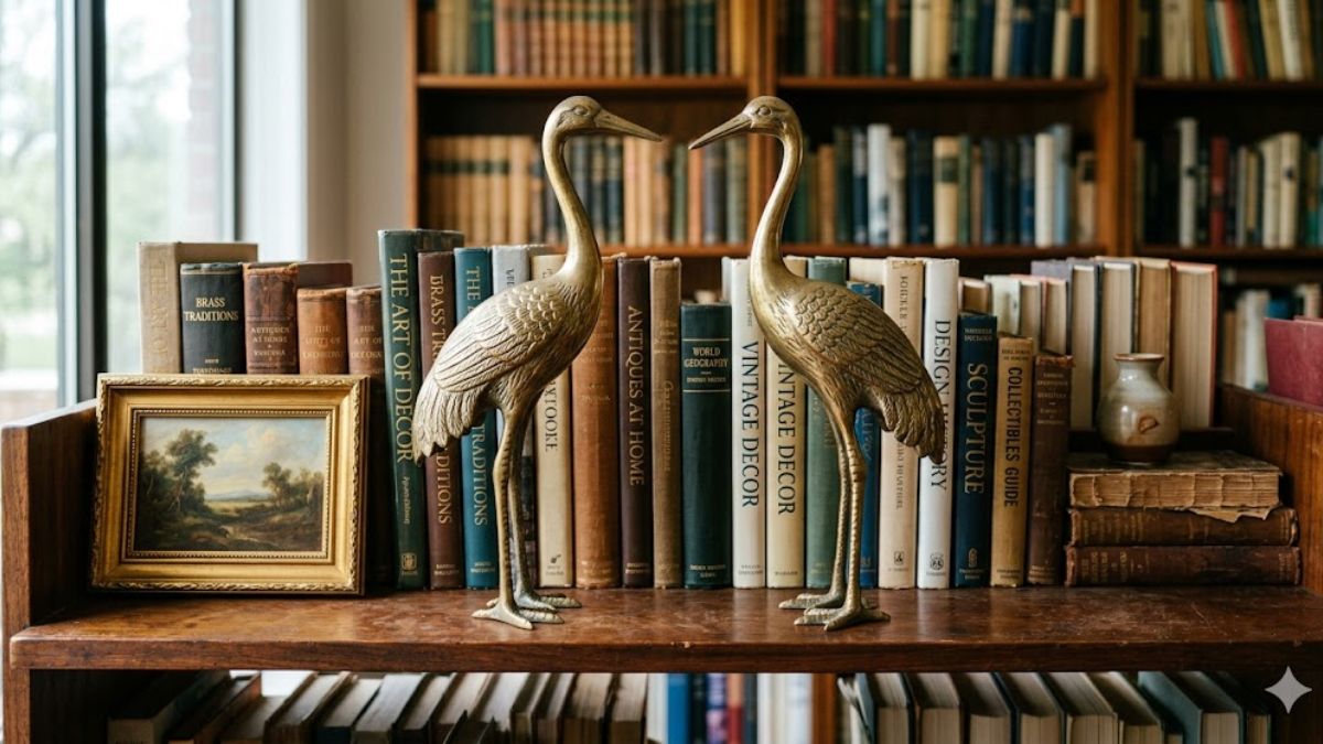 Vintage solid brass animal figurines home decor.